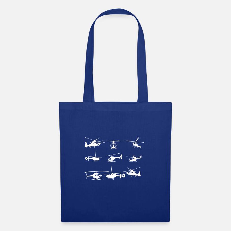 Hubschraubertypen Helikopter Hubschrauber Geschenk - Stoffbeutel - Royalblau