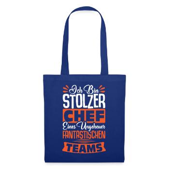 Stolzer Chef Chef Mann Abteilungsleiter Teamchef - Tote Bag - royal blue - Front