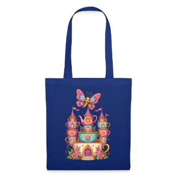 Traumcastle Tea with Butterfly - Tote Bag - royal blue - Front