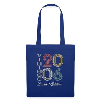 2006 Anniversaire Né en 2006 vintage Rétro. Editio - Sac en tissu - bleu royal - Devant