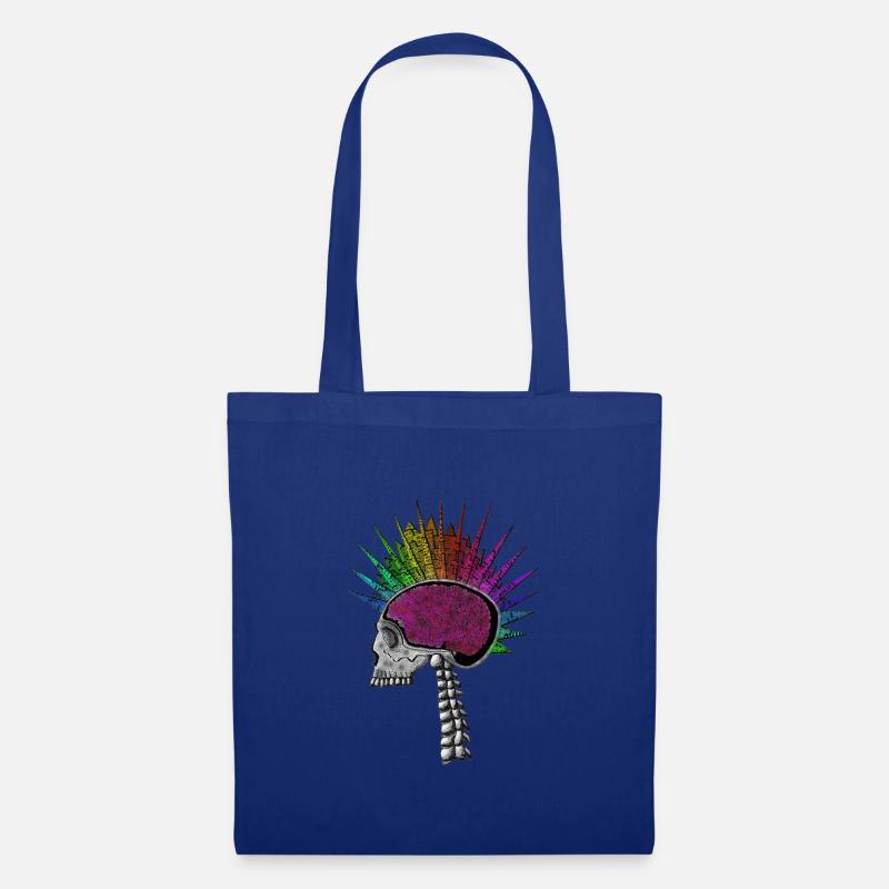 Intelligence naturelle Crâne arc-en-ciel - Sac en tissu - bleu royal