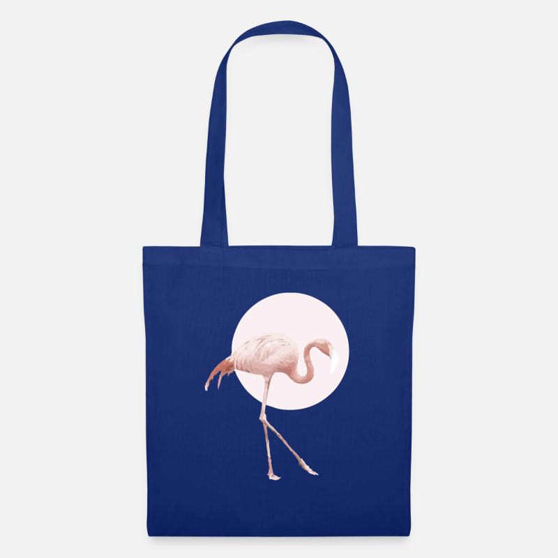 Flamingo Rosa - Stoffbeutel - Royalblau
