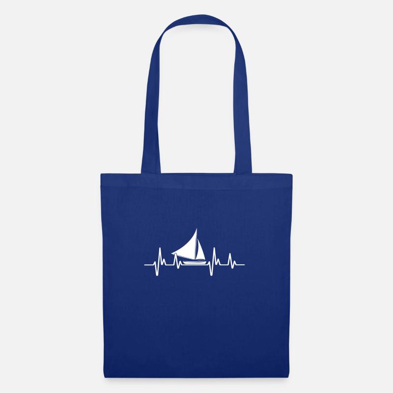 Segelboot Heartbeat Segelboot - Stoffbeutel - Royalblau