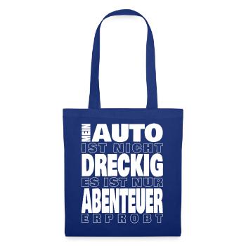 Mein Auto ist nicht dreckig white - Stoffbeutel - Royalblau - Vorne