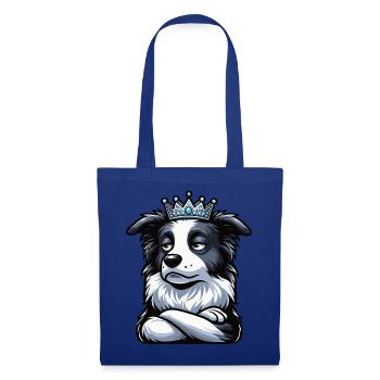 Border Collie Propriétaire Collie Amant de Collie - Sac en tissu - bleu royal - Devant