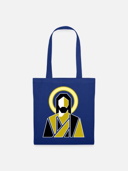 Moderner Jesus  - Stoffbeutel - Royalblau