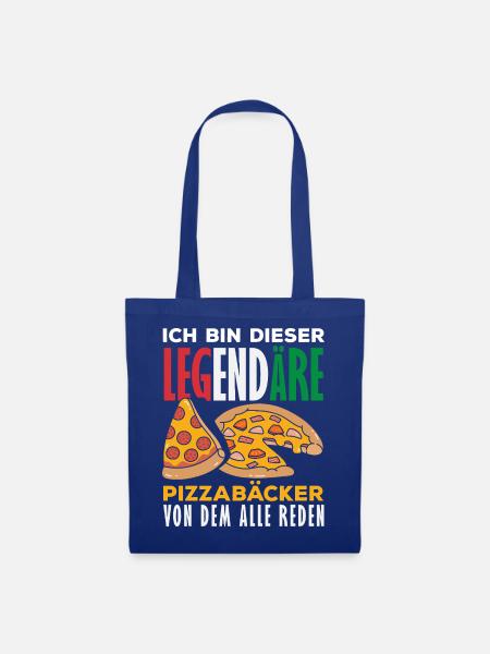 Legendärer Pizzabäcker Spruch - Stoffbeutel - Royalblau
