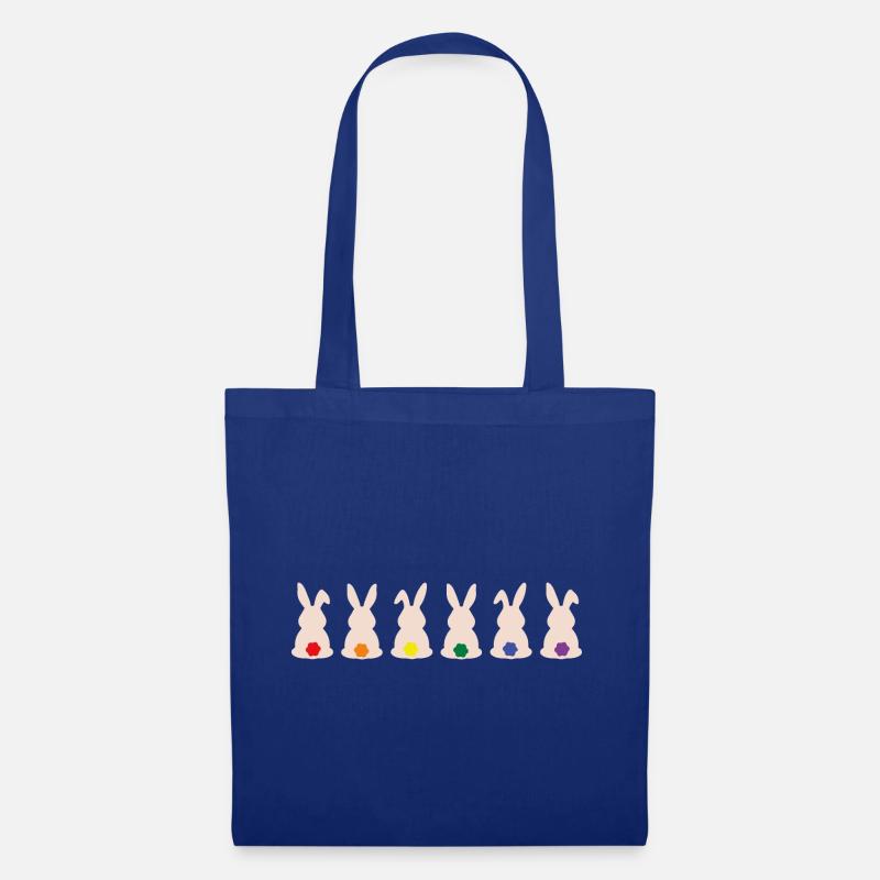 Rainbow Bunny - Tote Bag - royal blue
