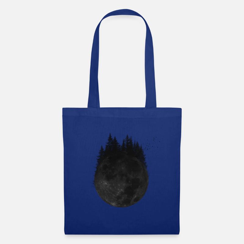 Wald Mond - Stoffbeutel - Royalblau