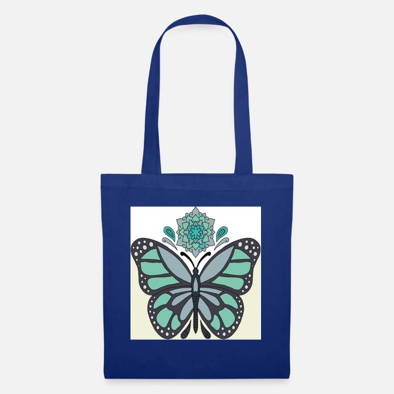 papillon - Sac en tissu - bleu royal