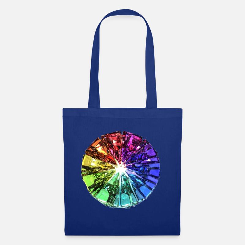 Pierre colorée - Sac en tissu - bleu royal