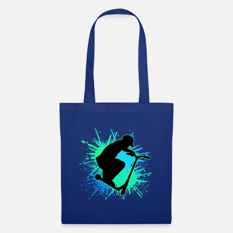 scooter stunt it - Tote Bag - royal blue