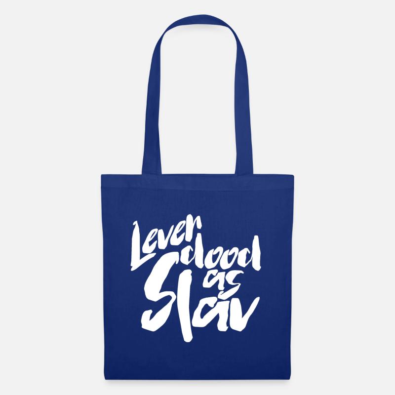 Lever dood comme Slav - Sac en tissu - bleu royal