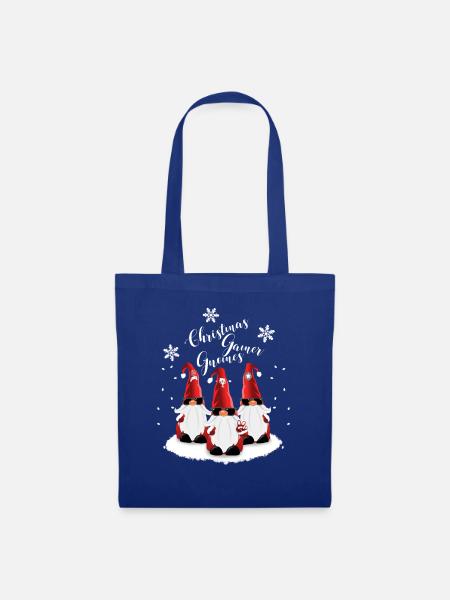 Gamer Wichtel Gnome Weihnachten zocken wichteln - Stoffbeutel - Royalblau