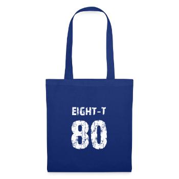 80 Sport Fan oder 80. Geburtstag Trikot 1980 - Stoffbeutel - Royalblau - Vorne