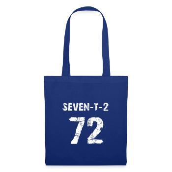 72 Sport Fan oder 72. Geburtstag Trikot 1972 - Stoffbeutel - Royalblau - Vorne