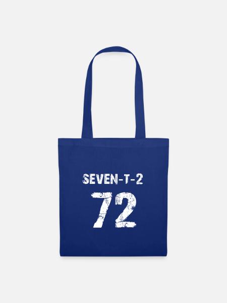 72 Sport Fan oder 72. Geburtstag Trikot 1972 - Stoffbeutel - Royalblau
