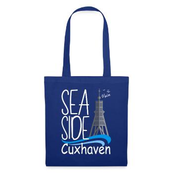 Cuxhaven Moin Cuxhaven Kugelbake Strandurlaub - Stoffbeutel - Royalblau - Vorne