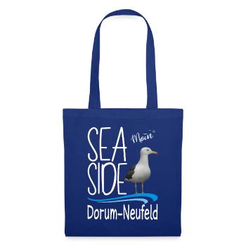 Moin Dorum-Neufeld Wurster Nordseeküste Mouette - Sac en tissu - bleu royal - Devant