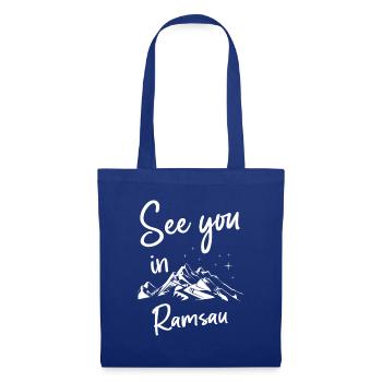 Ramsau Skiing Mountain Snowboarding - Tote Bag - royal blue - Front