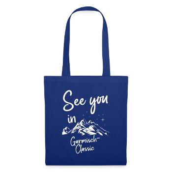 Garmisch-Classic Skiing Mountain Snowboarding - Tote Bag - royal blue - Front