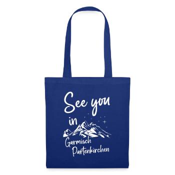 Garmisch Partenkirchen Skiing Mountain Snowboarding - Tote Bag - royal blue - Front