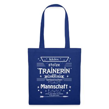 Trainerin einer fantastischen Mannschaft - Stoffbeutel - Royalblau - Vorne