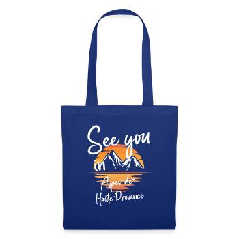 Alpes-de-Haute-Provence France Skiing - Tote Bag - royal blue - Front