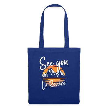 La Rosière France randonnée et ski - Sac en tissu - bleu royal - Devant