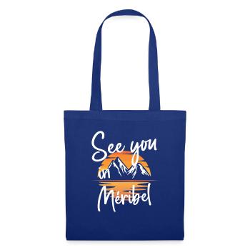 Hiking and skiing in Méribel France - Tote Bag - royal blue - Front