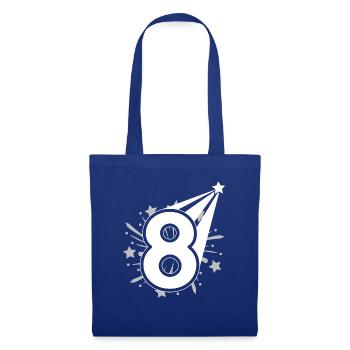 8 years old 8th birthday party number 8 - Tote Bag - royal blue - Front