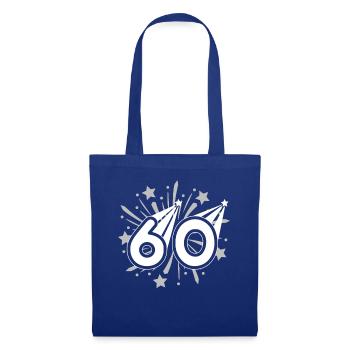 60 years old 60th birthday party number 60 - Tote Bag - royal blue - Front