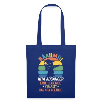 Kita Abgänger 2026 Abschied Kindergarten - Stoffbeutel - Royalblau - Vorne