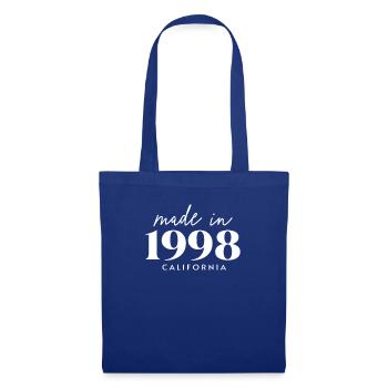 Made 1998 in birthday in California - Tote Bag - royal blue - Front