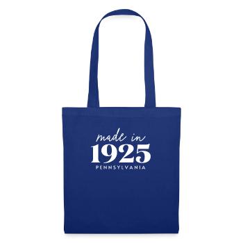 Fabriqué en 1925 en Pennsylvanie. Fête d’anniversaire mignonne - Sac en tissu - bleu royal - Devant