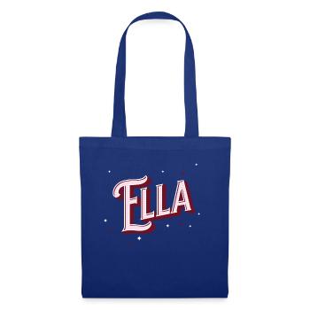 Ella name personalized - Tote Bag - royal blue - Front