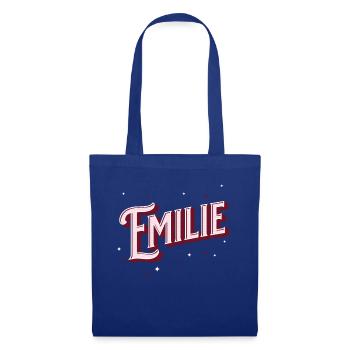 Emilie name personalized - Tote Bag - royal blue - Front