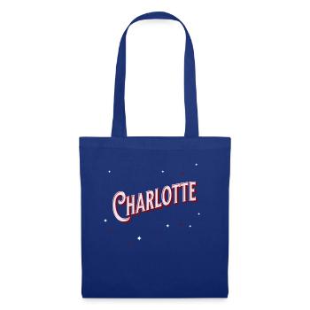 Charlotte names personalized - Tote Bag - royal blue - Front
