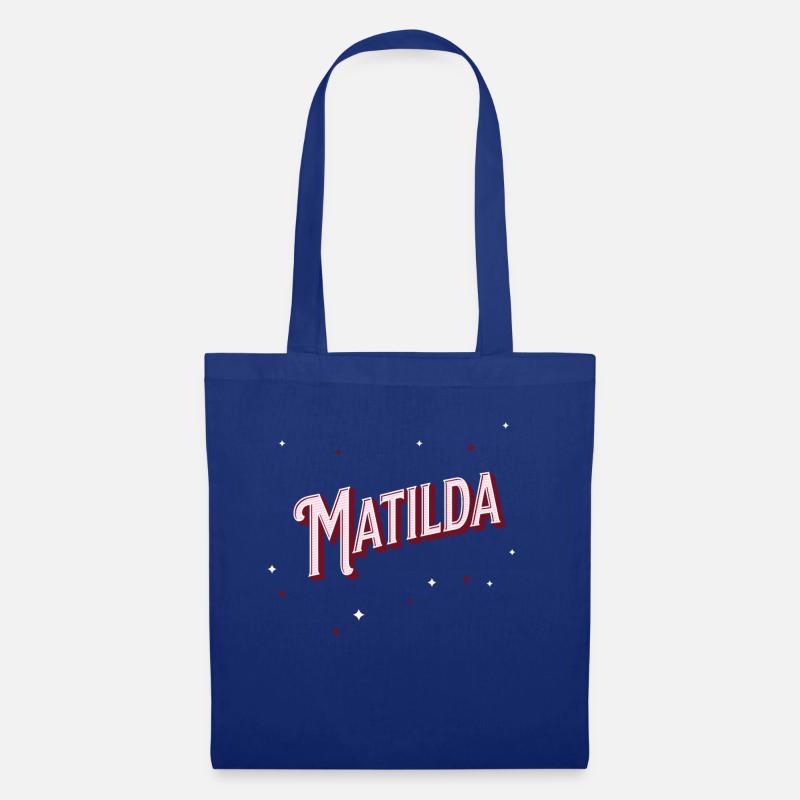 Matilda Namen personalisiert - Stoffbeutel - Royalblau