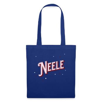 Neele Namen personalisiert - Stoffbeutel - Royalblau - Vorne