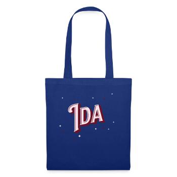 Nom Ida personnalisé - Sac en tissu - bleu royal - Devant
