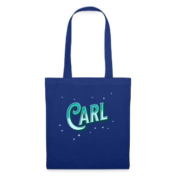 Carl Namen personalisiert - Stoffbeutel - Royalblau - Vorne