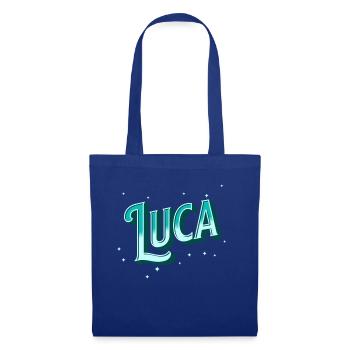 Luca Namen personalisiert - Stoffbeutel - Royalblau - Vorne