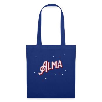 Alma Namen personalisiert - Stoffbeutel - Royalblau - Vorne
