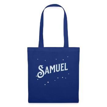 Samuel Namen personalisiert - Stoffbeutel - Royalblau - Vorne