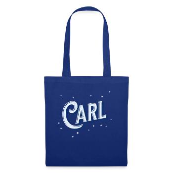 Carl Namen personalisiert - Stoffbeutel - Royalblau - Vorne