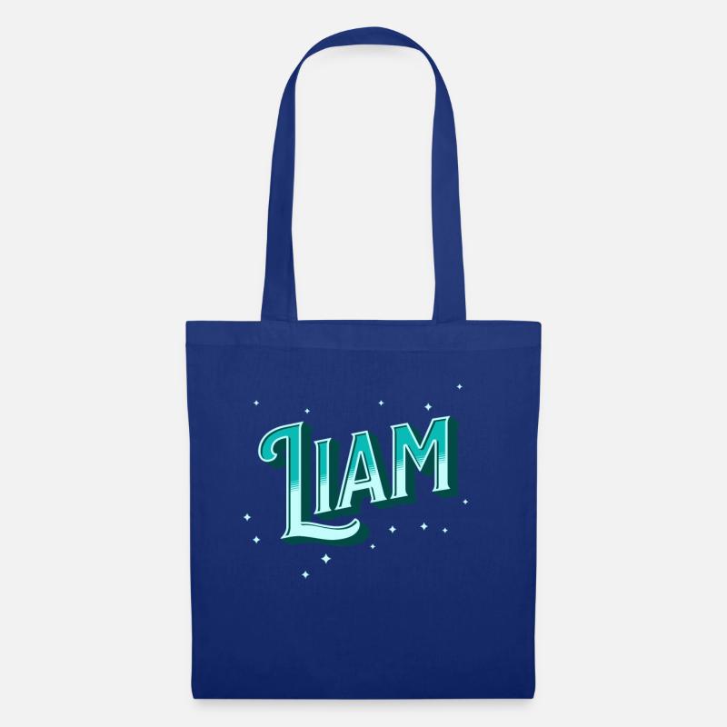 Liam name personalized - Tote Bag - royal blue