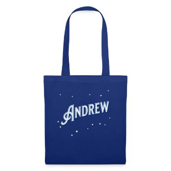 Andrew Namen personalisiert - Stoffbeutel - Royalblau - Vorne
