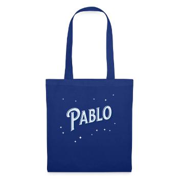 Pablo Namen personalisiert - Stoffbeutel - Royalblau - Vorne