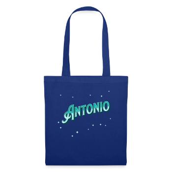 Antonio Namen personalisiert - Stoffbeutel - Royalblau - Vorne